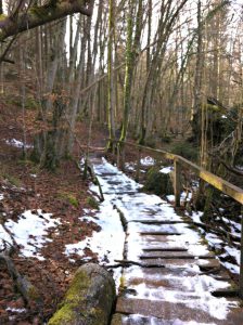 Isartrails mit Schnee