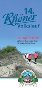 Rhöner Volkslauf 2016: Ausschreibung