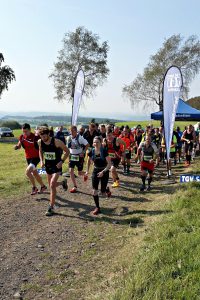 Start des Vogelsberg Vulkan-Trails