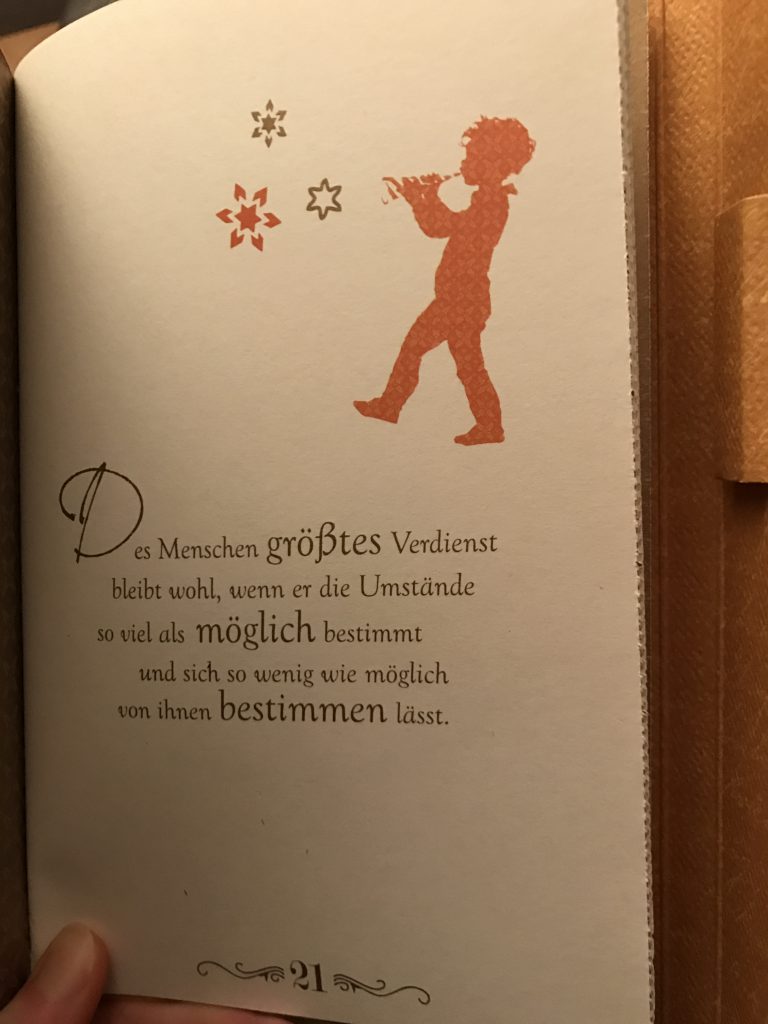 Sich nicht von den Umständen bestimmen lassen...