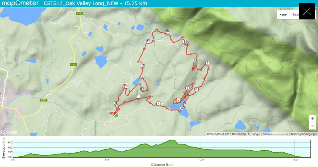 Trail Series Oak Valley: Streckenprofil