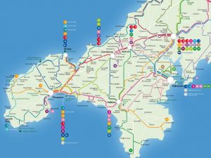 Cornwall Bus Map