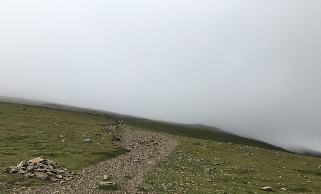 Snowdon Ranger Path im Nebel