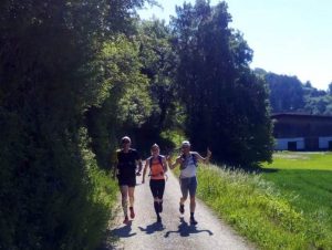 Longrun mit Freunden