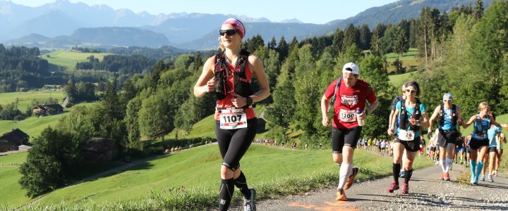 Erster Anstieg beim Allgäu Panorama Marathon