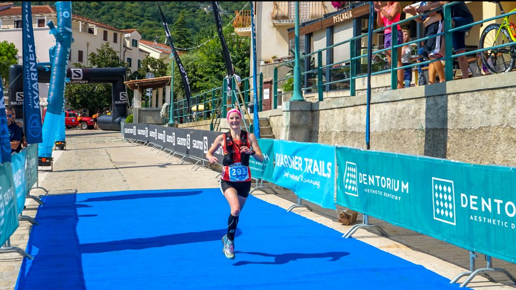 Zieleinlauf beim Ucka Trail