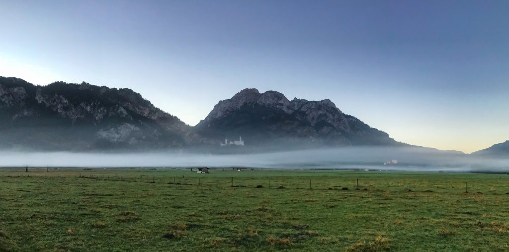 Schloss Neuschwanstein vor dem Start des Kini Trail