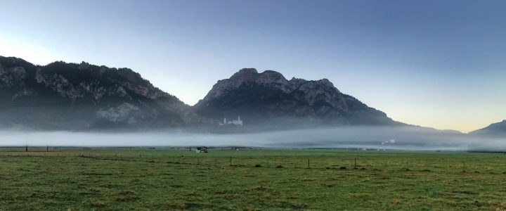 Schloss Neuschwanstein vor dem Start des Kini Trail