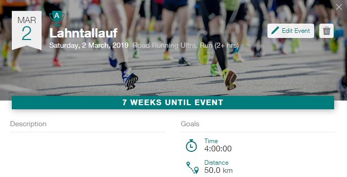 Lahntallauf: 7 weeks until event