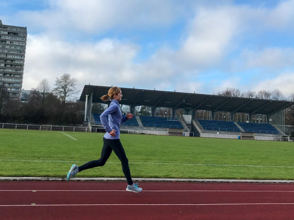 Bahntraining für den 50km-Lauf