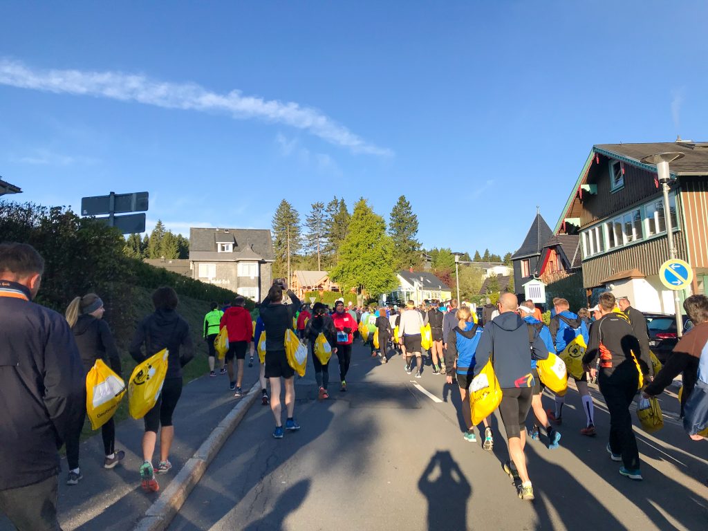 Rennsteig Halbmarathon: Vor dem Start