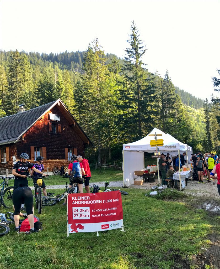 Verpflegungsstation am Ahornboden