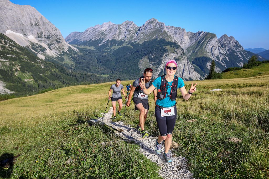 Karwendelmarsch kurz vor der Falkenhütte