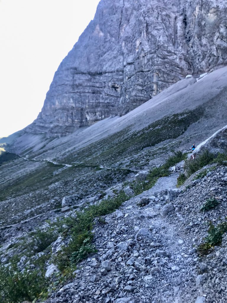 Bergtrail auf dem Karwendelmarsch