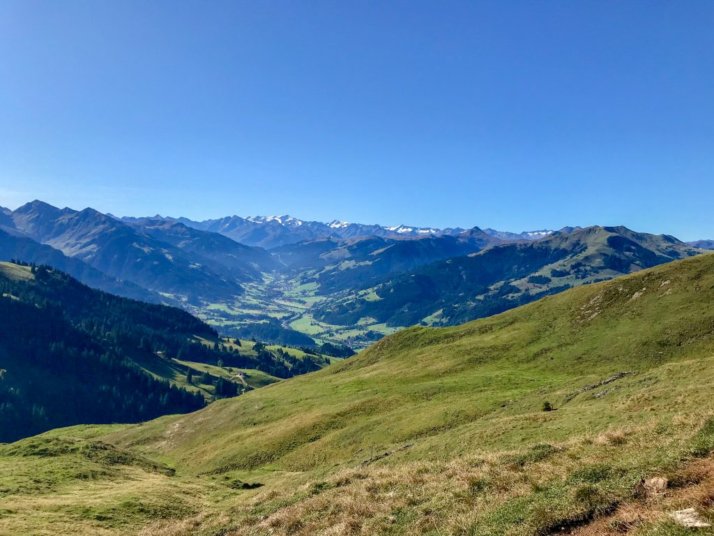 Aussicht Kitzbühler Alpen beim Gamstrail