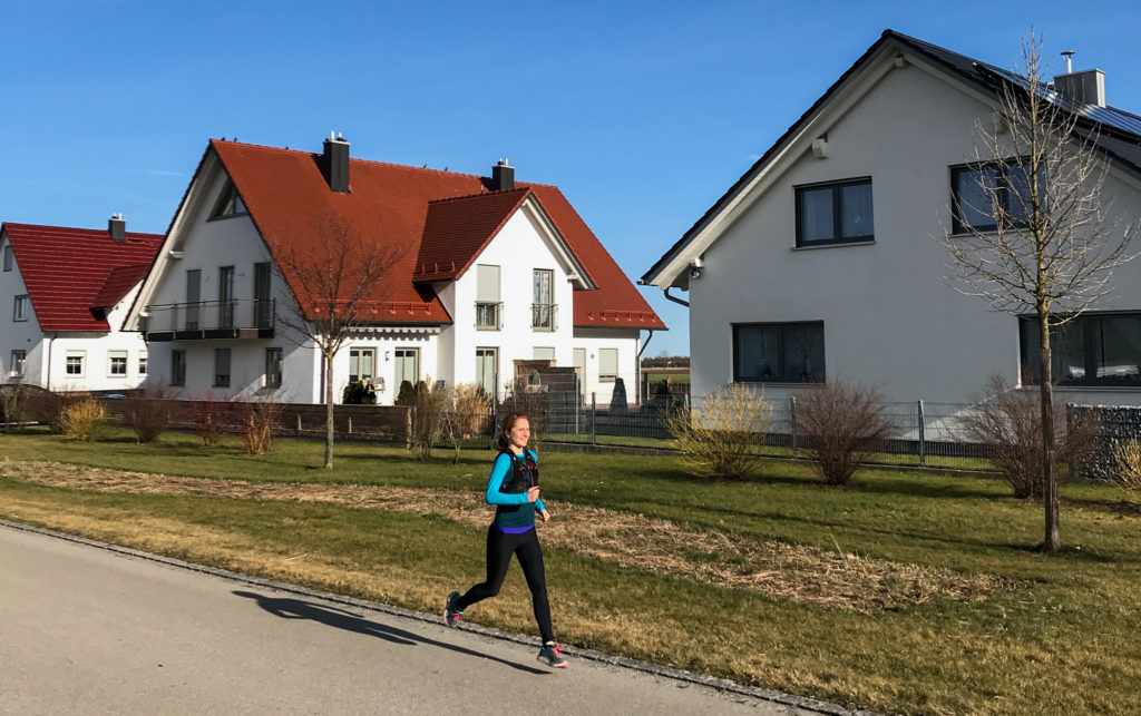 Lauftraining in der Nachbarschaft.