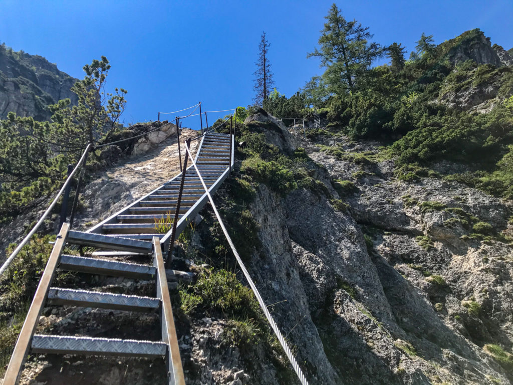 Leiterstieg auf dem Alpgartensteig