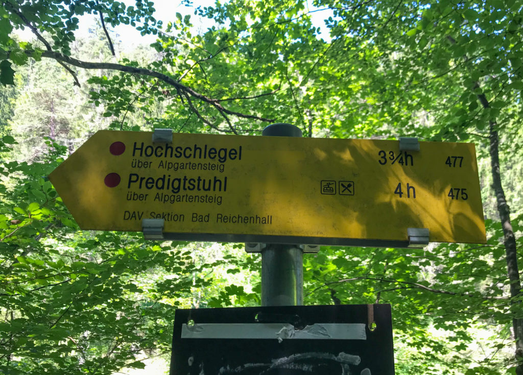 Predigtstuhl-Wegweiser