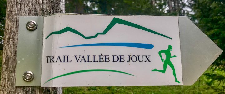Streckenschild Trail Vallée de Joux
